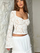 LUCIE | TOP AVEC DES BORDS ET UN NOEUD