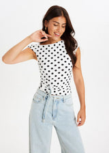 Polkadot™ | Top asymétrique à pois