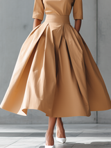 Robe midaxi élégante à taille sculptée