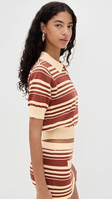 Margaux™ | Completo a righe in stile retrò