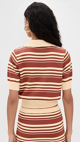 Margaux™ | Completo a righe in stile retrò