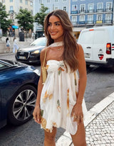 Solène™ | Abito estivo con fiori e leggeri volant