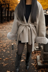 Manteau Fourrure Manche