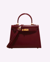 AMÉLIA | MINI SAC EN CUIR BORDEAUX ÉLÉGANT