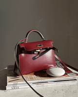 AMÉLIA | MINI SAC EN CUIR BORDEAUX ÉLÉGANT