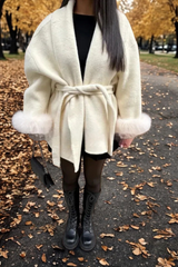 Manteau Fourrure Manche