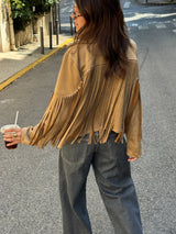 Sierra™ | Giacca in pelle scamosciata con frange