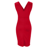 Robe élégante Fresia rouge polyvalente idéale pour fêtes et événements sophistiqués