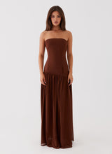 longue bustier chocolat bordeaux femme chic et tendance